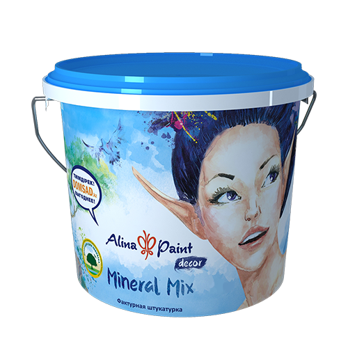 Декоративная штукатурка ALINA PAINT Mineral Mix 15 кг, цена - купить в интернет-магазине