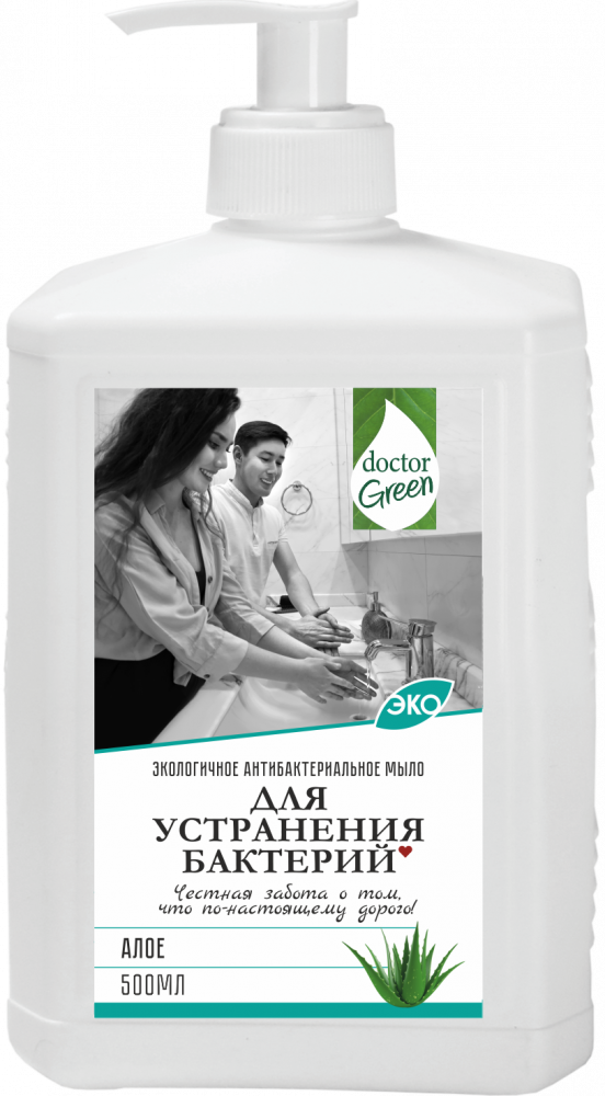 Антибактериальное мыло Doctor Green «Для устранения бактерий» 500мл в Алматы.