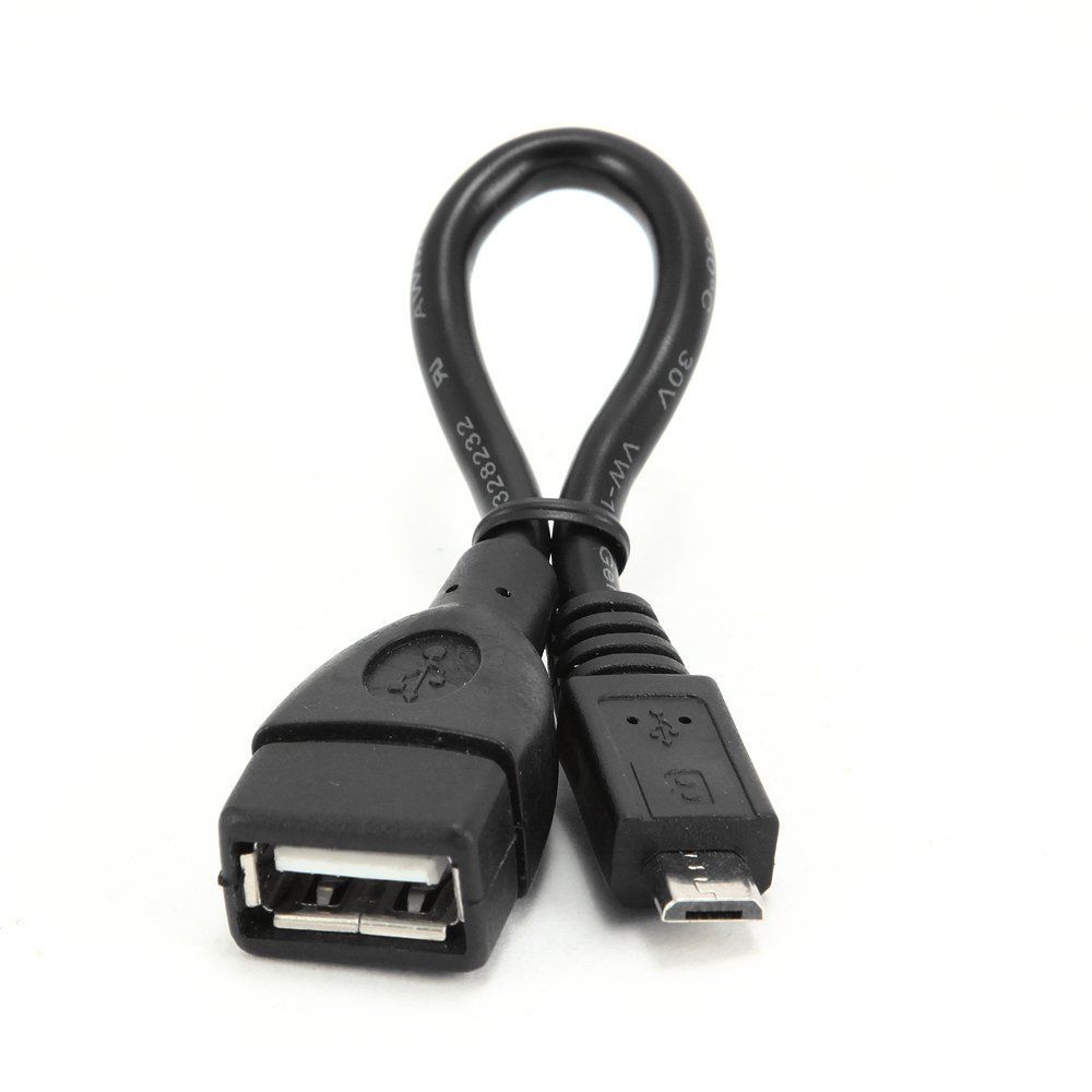 Кабель переходник Cablexpert USB 2.0 OTG A-OTG-AFBM-001 USB-MicroUSB, 0.15м, пакет в Алматы