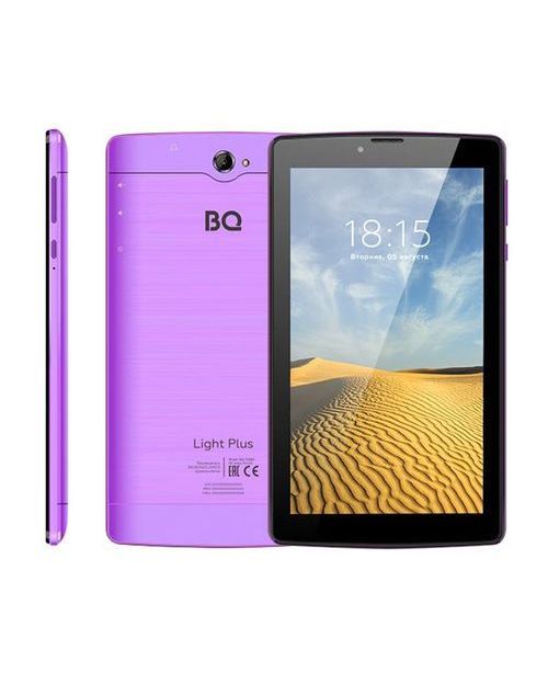Планшет BQ-7038G Light Plus (7" IPS 1024*600, 3G, 4х1.3 GHZ, 2GB+16GB, 2400mAh, Andr.9) violet