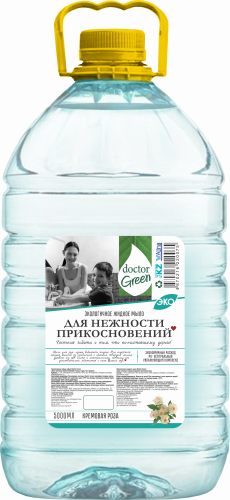 Жидкое мыло для рук увлажняющее Doctor Green «Для нежности прикосновений», 5 л в Алматы.